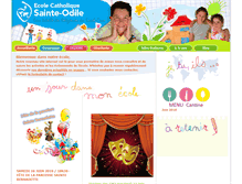 Tablet Screenshot of ecole-sainte-odile.fr